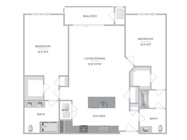 Floorplan - Barclay Chase Apartment Homes