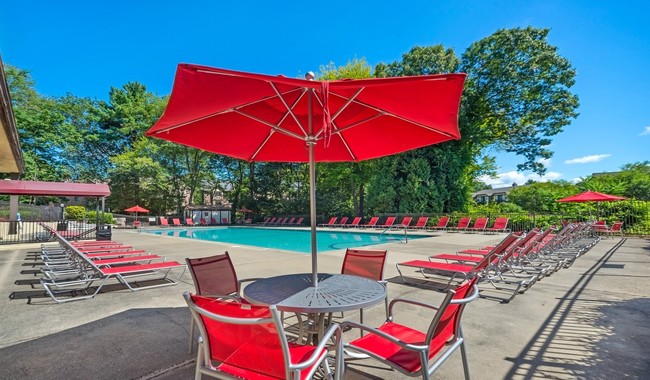 Lounge by the pool with your friends - Royal Crest Estates Apartments