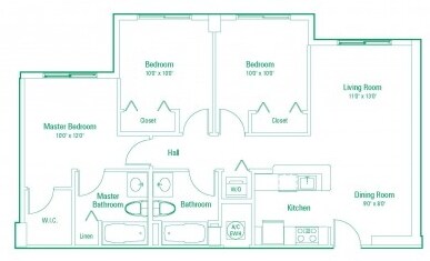 3BR/2BA - Emerald Terrace