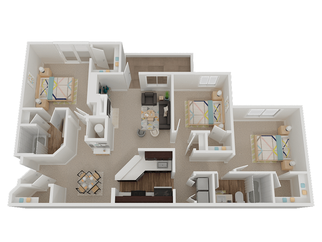 Floorplan - Stone Cliff Apartments
