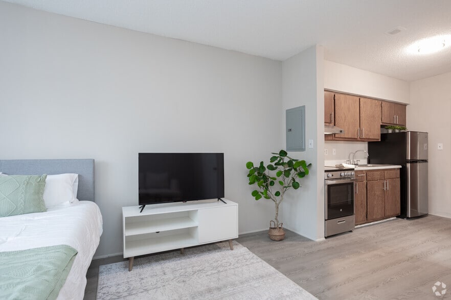 1BR, 1BA - 350SF Sa1 Studio - Living Area - Westgrove Tower Condominiums