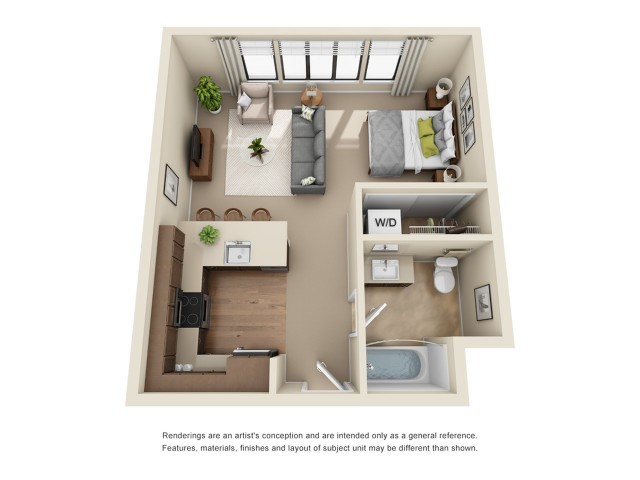 Studio 1 bath - Park 19