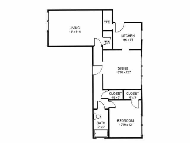 Floorplan - 425-431 N. Humphrey Ave.