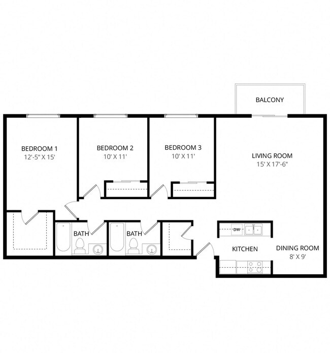 Floorplan - Lakeside Apartments