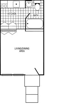 Studio - Ivy Court Apartments