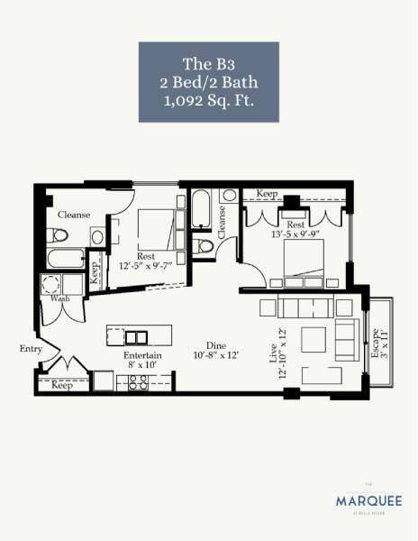 Floorplan - Marquee at Belle Meade