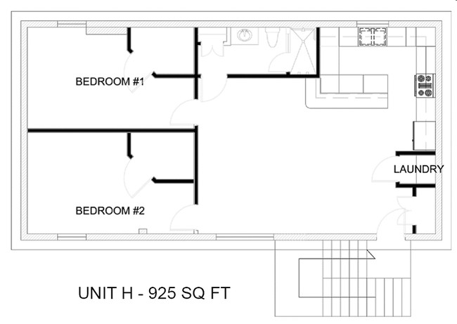 2BR/1BA - Park Court Apartments