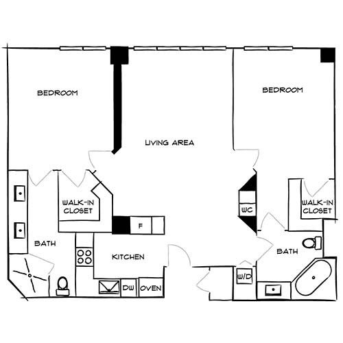 Floorplan - Flamingo South Beach