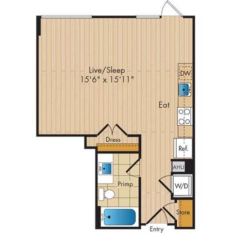 Floorplan - Flats 130 at Constitution Square