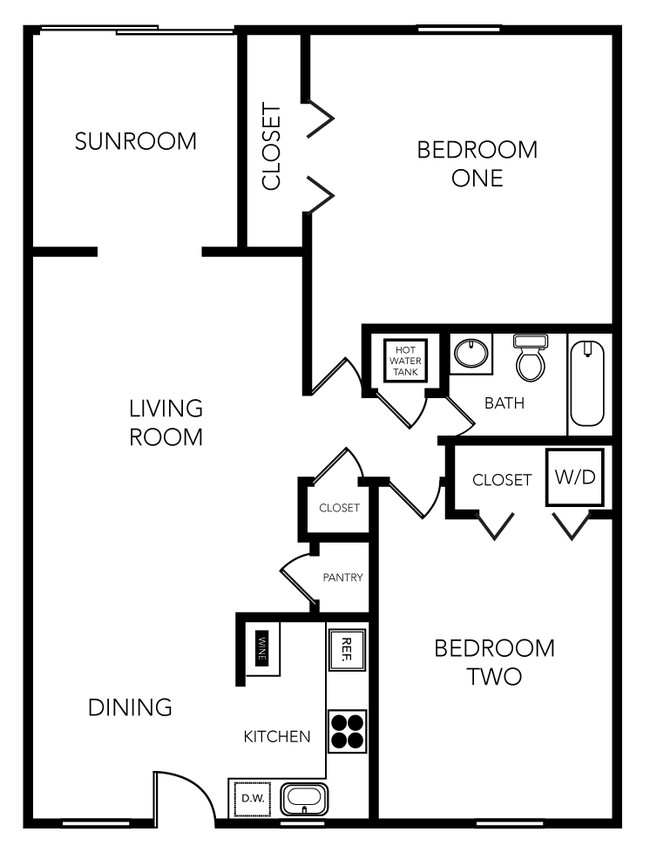 Floorplan - Sailpointe Apartments