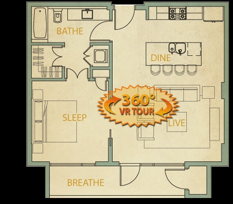 1BR/1BA - Barton Place