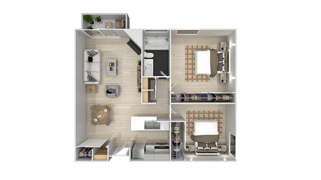 Floorplan - City View Apartments at Warner Center