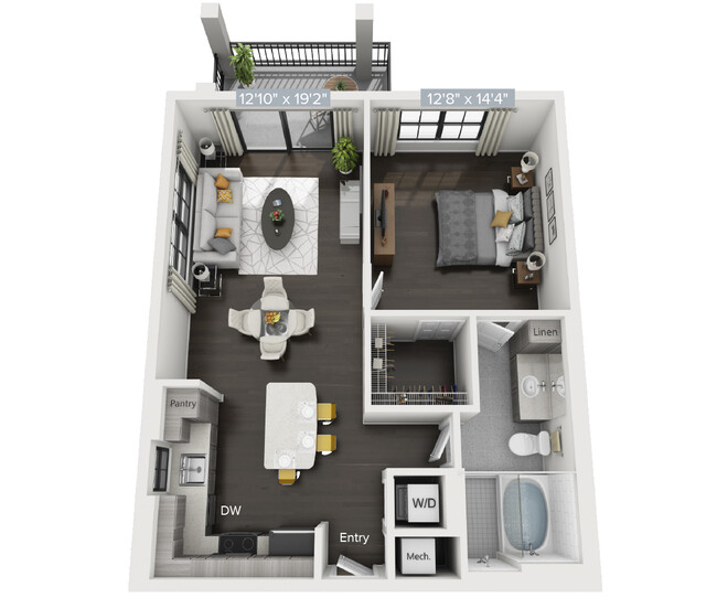 Floorplan - Avalon 850 Boca