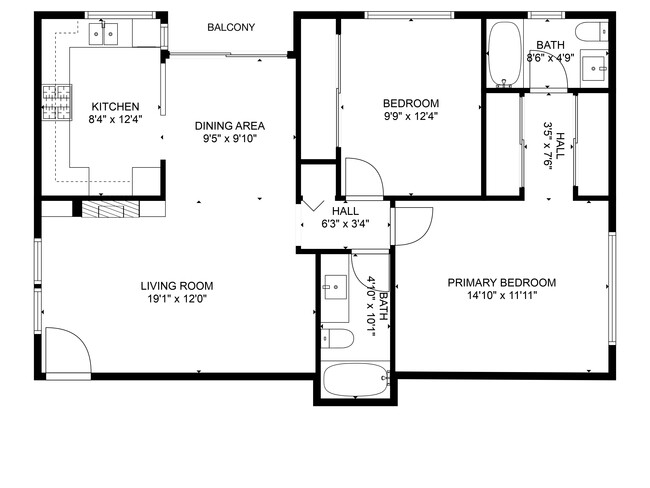 Floorplan - Tujunga South Apartments