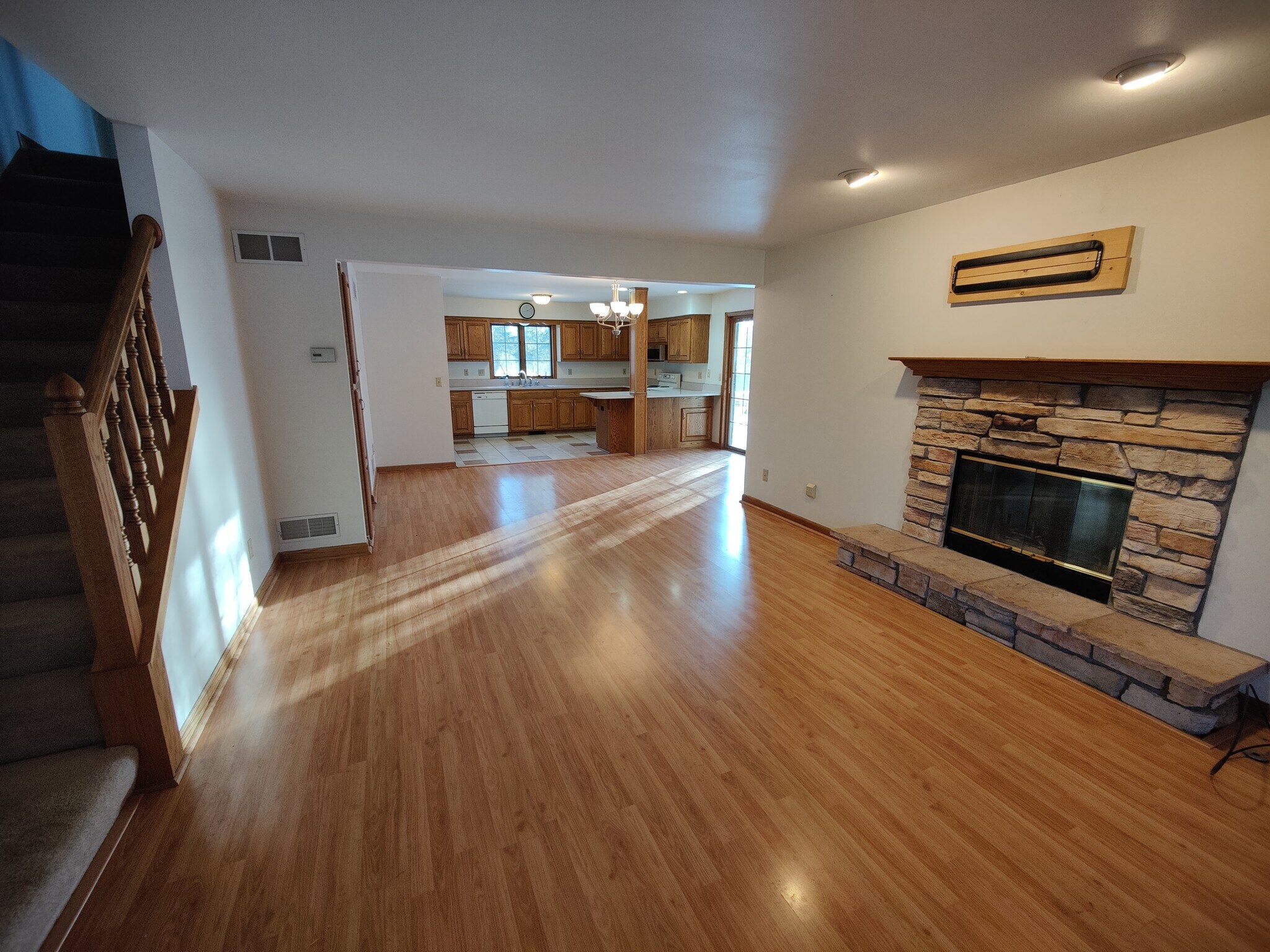 Family Room - Natural Fireplace with Gas Starter - 120 Hilly Oak Dr