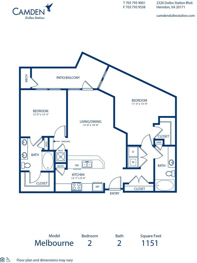 Floorplan - Camden Dulles Station
