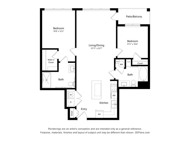 Floorplan - Preserve at Peachtree Shoals 55+ Apartments