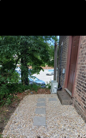 Bay window view of bocce court - 2210 Murray Hill Rd