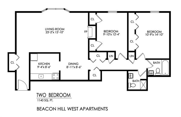 2BR/2BA - Beacon Hill West