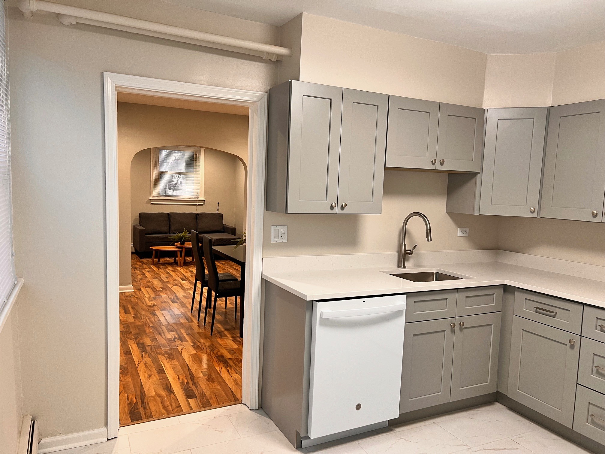 Kitchen looking towards living room and dining room - 812 Beloit Ave