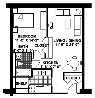 1BR/1BA - Dearborn Heights Co-Op Towers