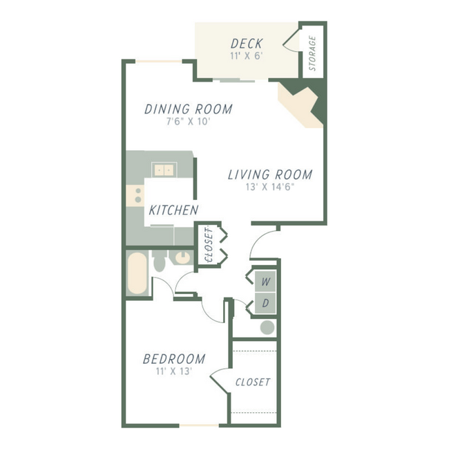 Floorplan - The Dock at Surprise Lake