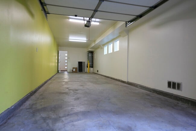 Garage Interior with Passage Door to Apartment - 741 Wilcox Ave