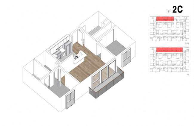 Floorplan - Lido Apartments - 4847 Oakwood