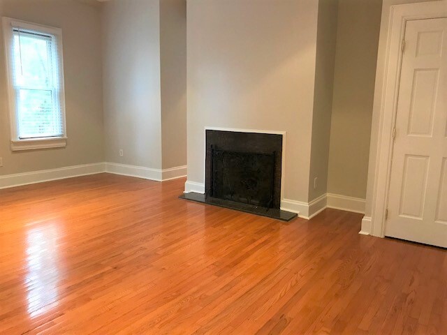 Living room with Double faced Fireplace - 5934 Elwood St