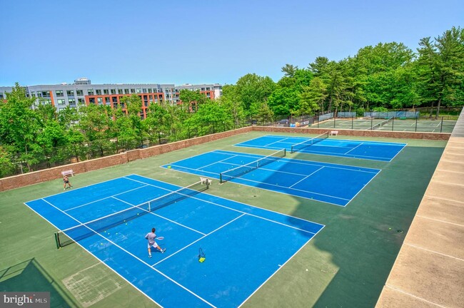 tennis courts from Sports & Health club next door - 1800 Old Meadow Rd