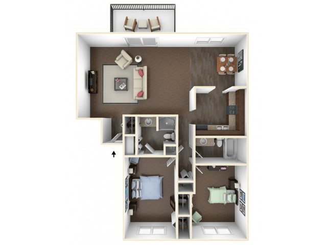 Floorplan - Chapel Hill Apartments