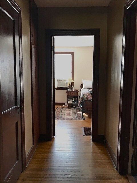 hallway with storage closets - 2289 Monroe Ave