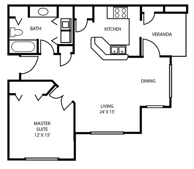 Floorplan - Pallas Townhomes and Apartments