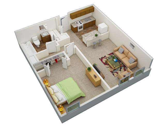 Floorplan - Sundale Manor Apartments