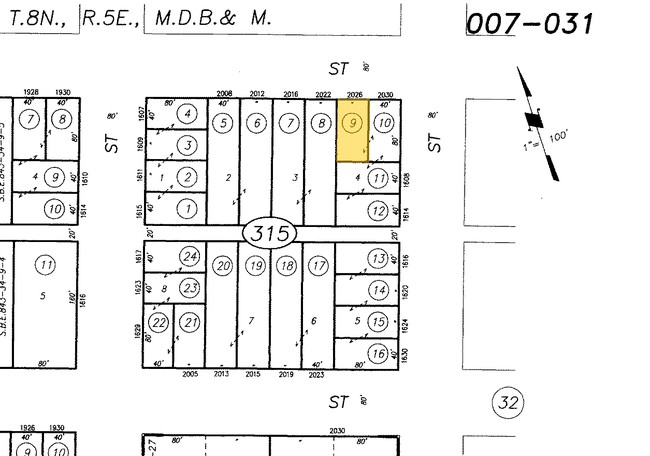 Plat Map - 2026 P St