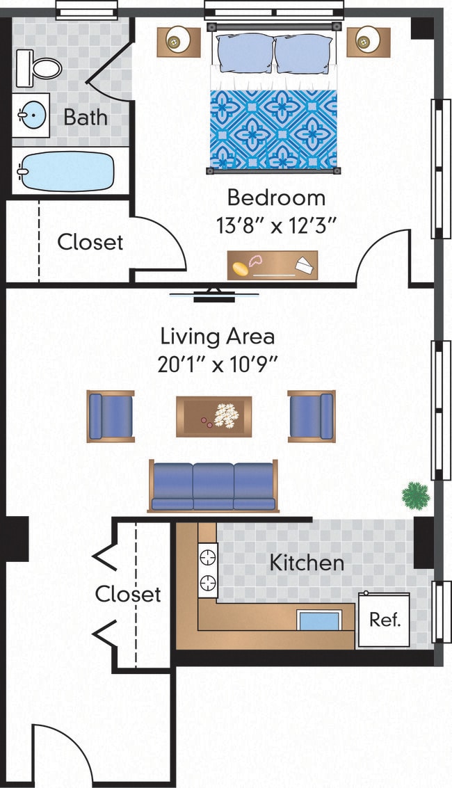Floorplan - The Shelburne Apartments