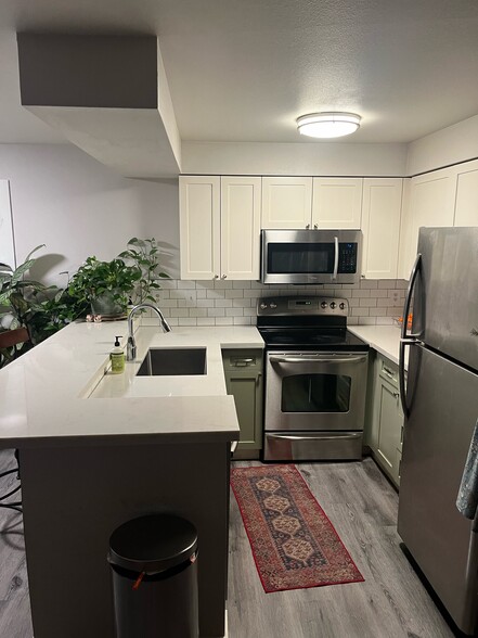 Updated kitchen, Quartz Counters, bathtub sink - 12026 15th Ave NE