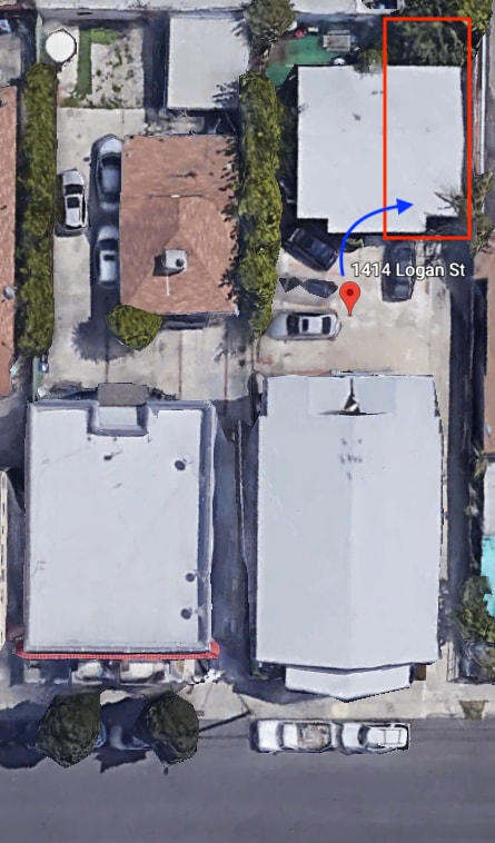 Unit Top-View - 1414 Logan St