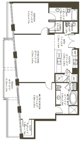 2BR/2.5BA - Midtown 4