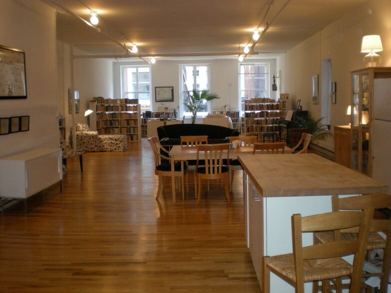 2/3 view of open loft space toward eastern windows - 471 Broadway