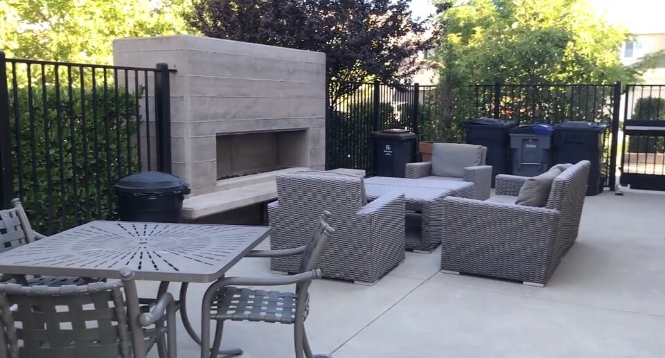 Outdoor Community Lounge with Fireplace - 1807 Perennial Terrace