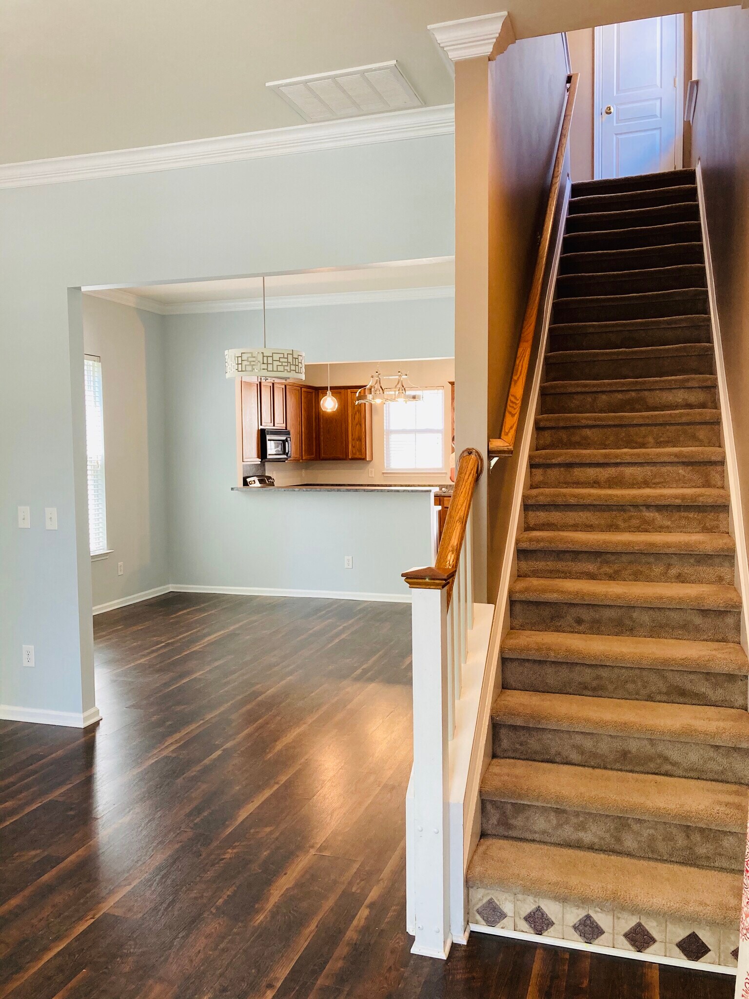Stairs leading up to 2nd floor - 133 Kensington St
