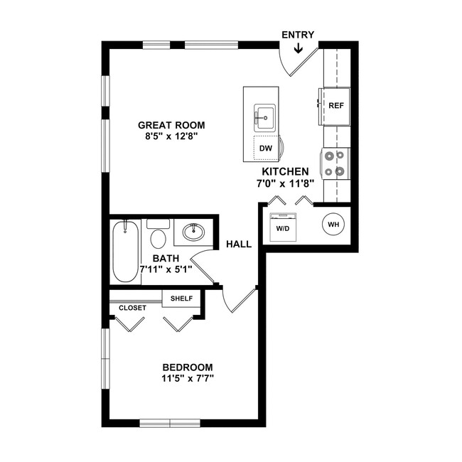 Floorplan - South Warner St Apts