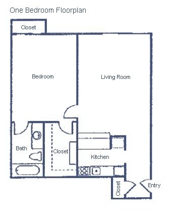 1BR/1BA - Manor III Apartments