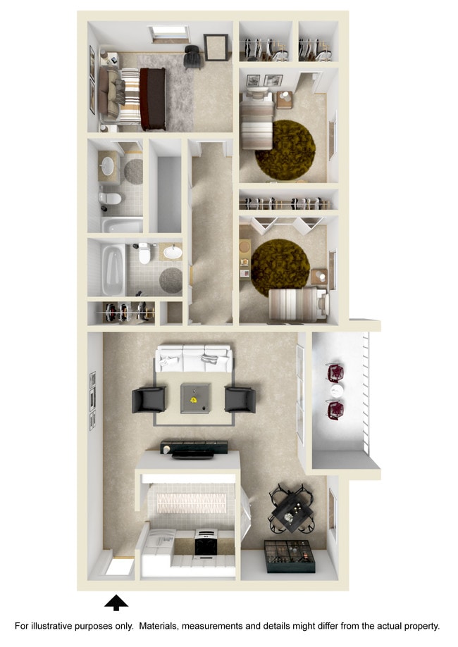 Floorplan - The Forest Apartments