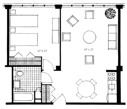 1BR/1BA - The Westerly Apartments