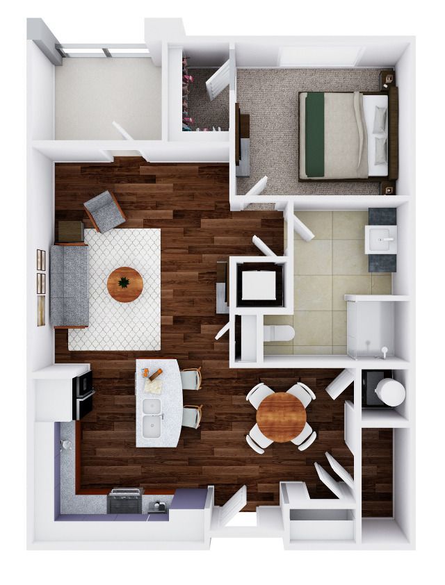 Uccello 1C-P | 1 bed / 1 bath - The Alloro at University Groves
