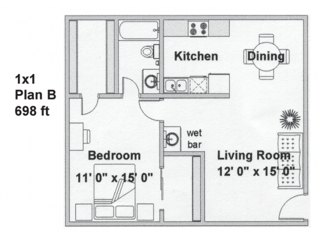 Floorplan - SunBlossom Cottages