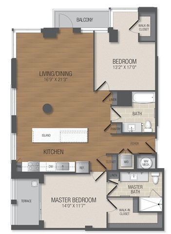 Floorplan - The Acadia at Metropolitan Park