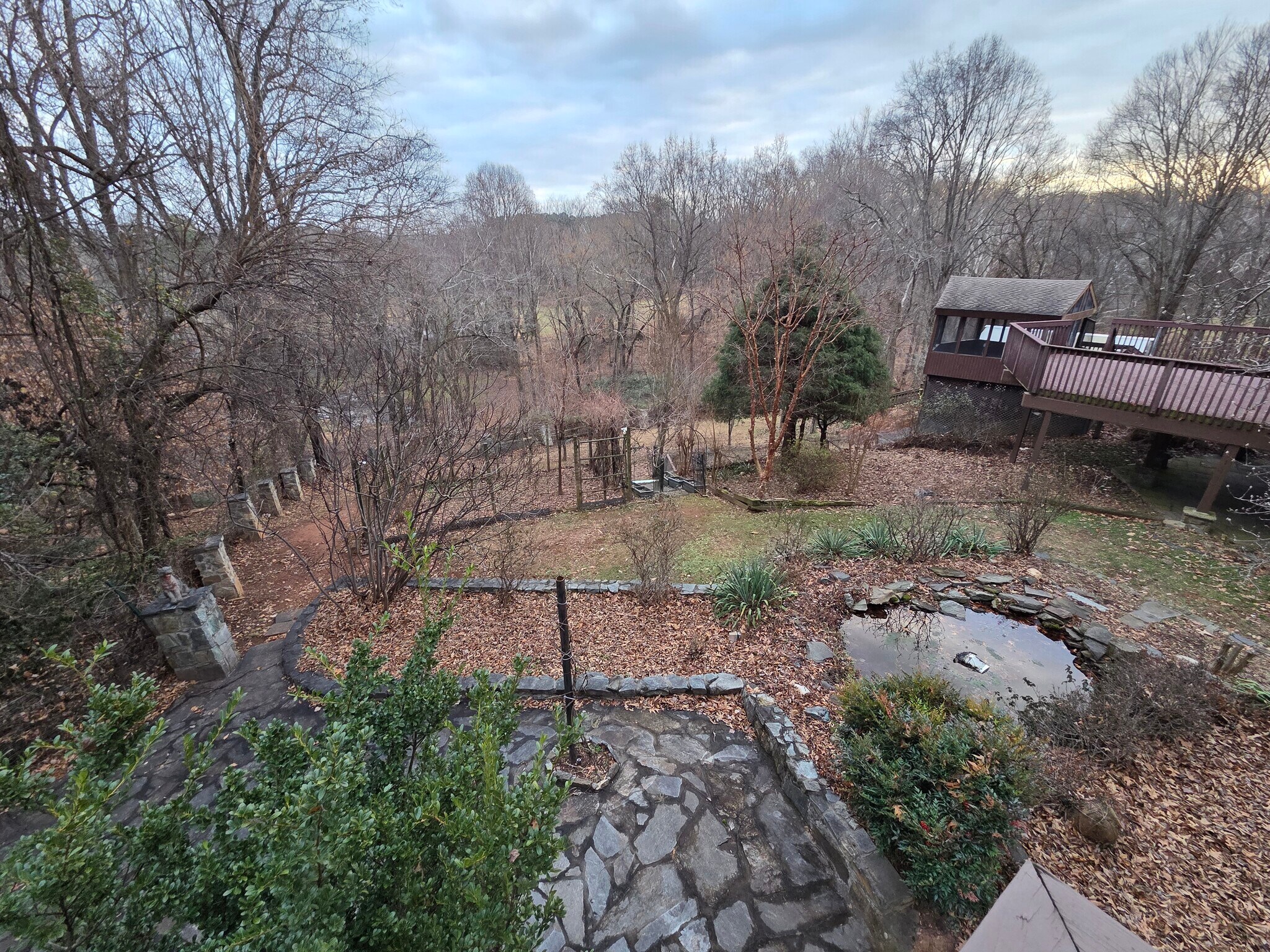 Backyard view - 548 River Bend Rd